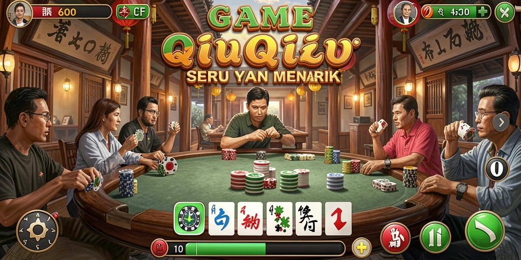 Tampilan menarik dari gameplay QiuQiu di 6CF.