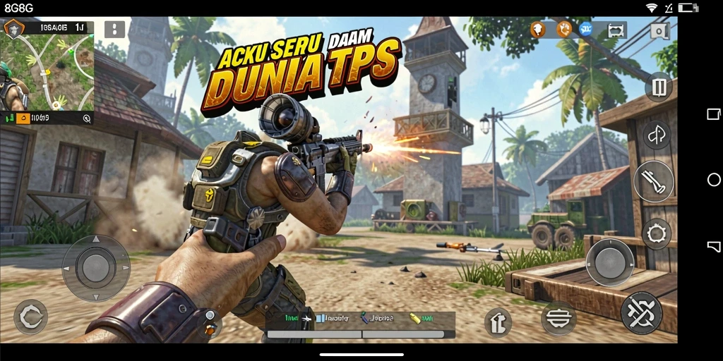 Screenshot gameplay menunjukkan aksi menegangkan dalam <strong>8G8G</strong>.