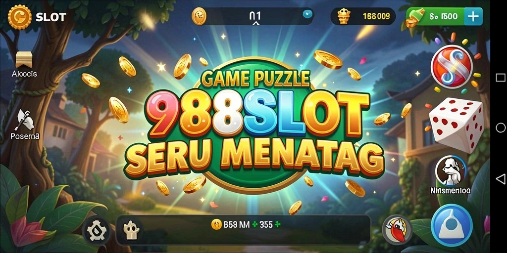 Tampilan gameplay <strong>988SLOT</strong> yang seru dan penuh warna.