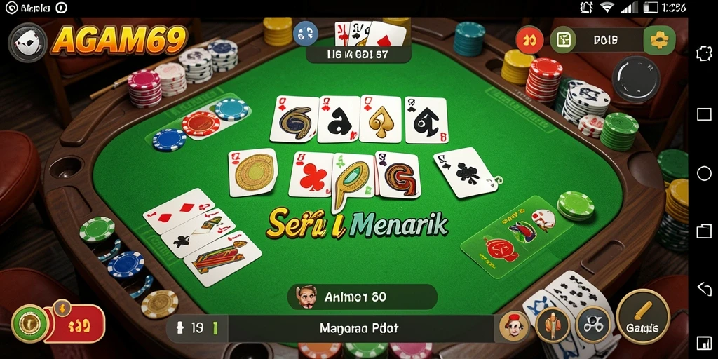Gameplay seru Gaple di AGAM69 dengan tampilan menarik.