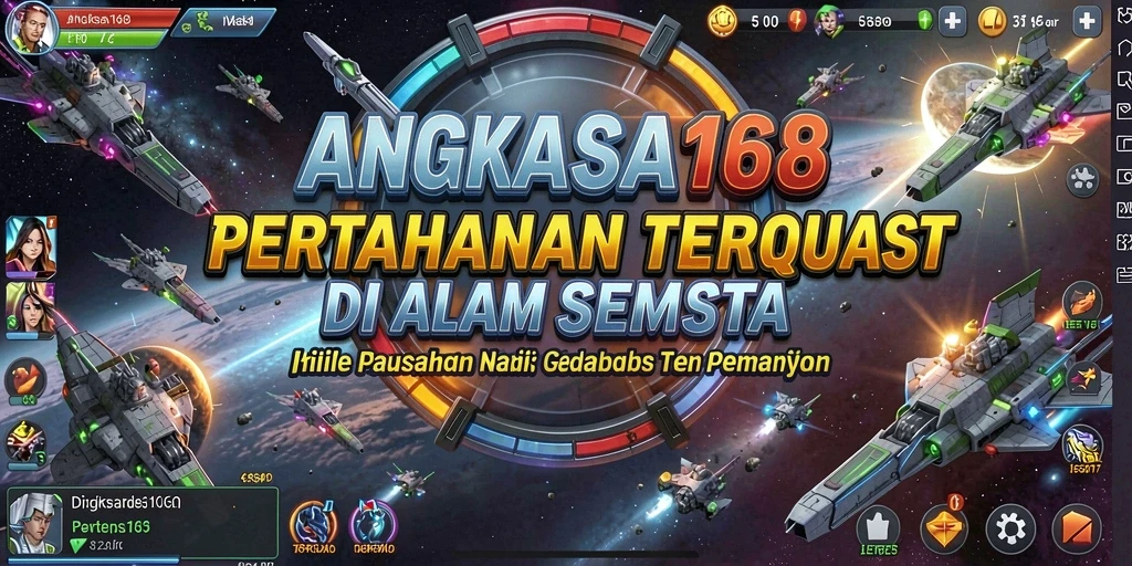 Screenshot gameplay ANGKASA168 menampilkan aksi Tower Defense yang menegangkan.
