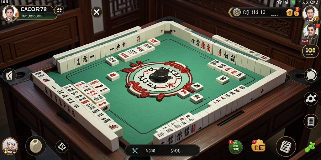 Tampilan gameplay Mahjong yang menarik di CACOR78.
