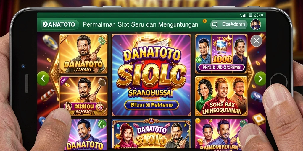Tangkapan layar menunjukkan aksi mendebarkan gameplay Slot di DANATOTO.