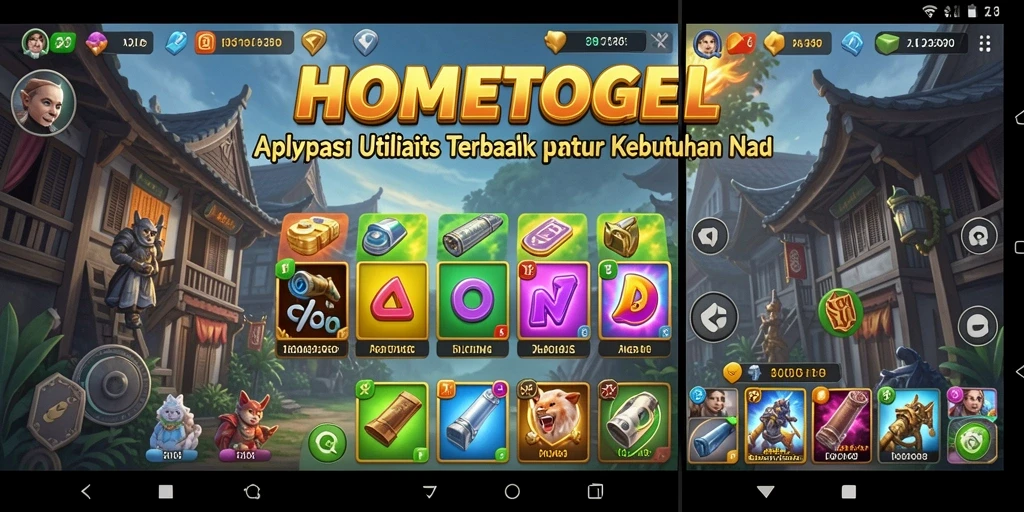 Screenshot HOMETOGEL menampilkan antarmuka aplikasi yang intuitif dan mudah digunakan.