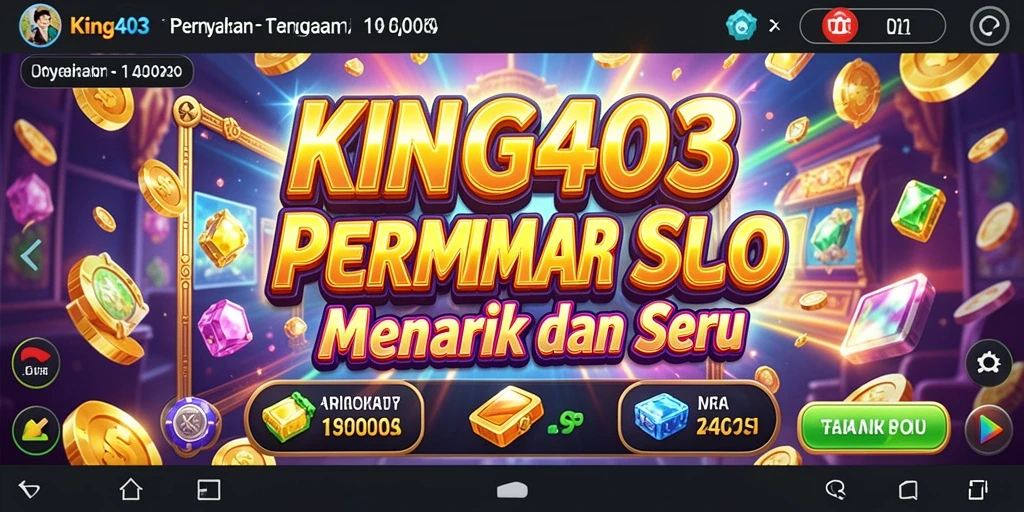 Tampilan gameplay KING403 yang seru dan interaktif dalam permainan Slot.