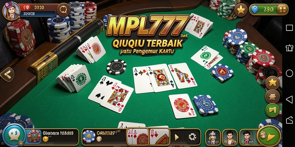 Tampilan gameplay seru dalam permainan QiuQiu MPL777.