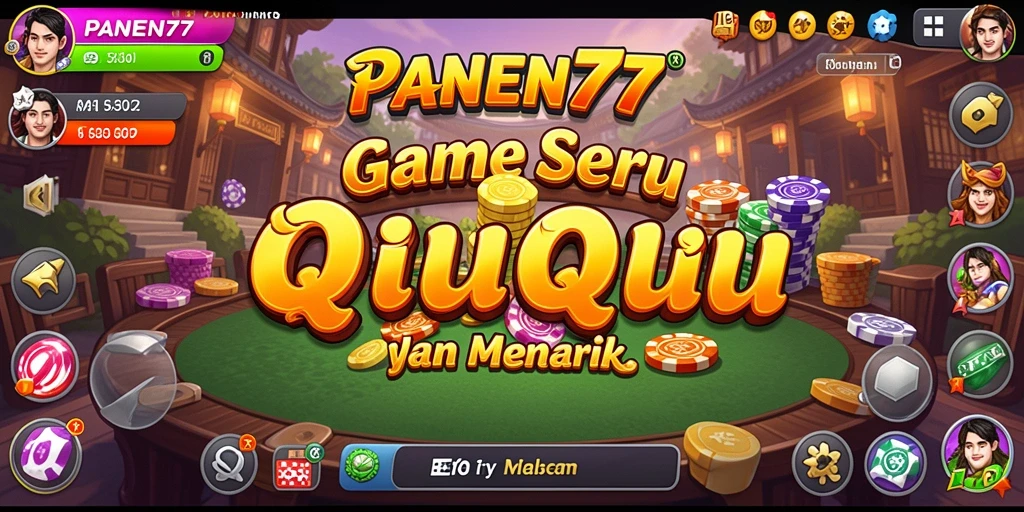 Screenshot menunjukkan pemain terlibat dalam permainan QiuQiu.