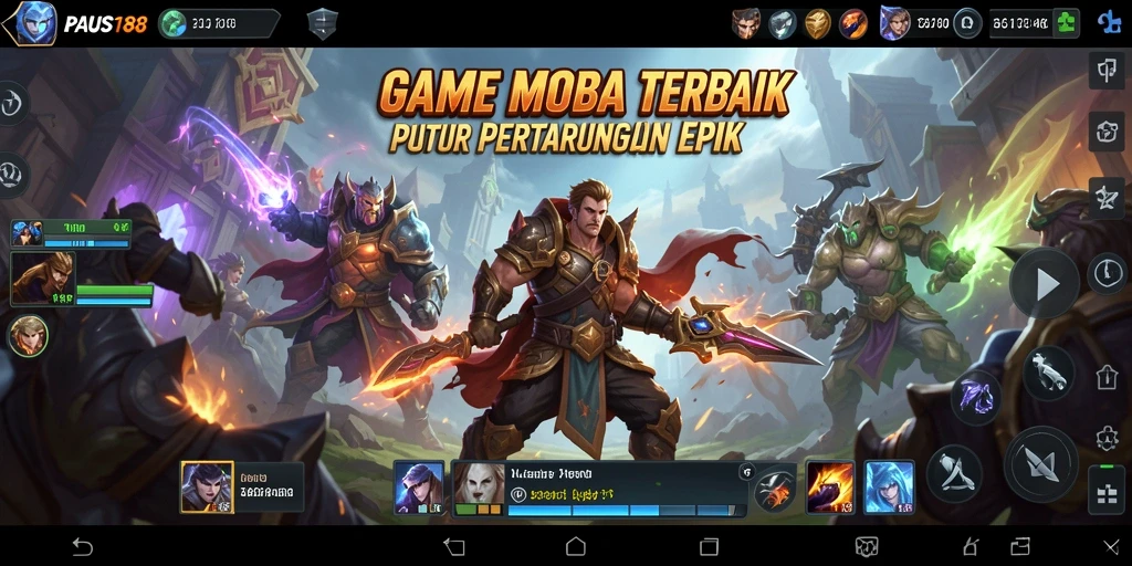 Tangkapan layar gameplay PAUS188 dengan pertarungan seru di arena.