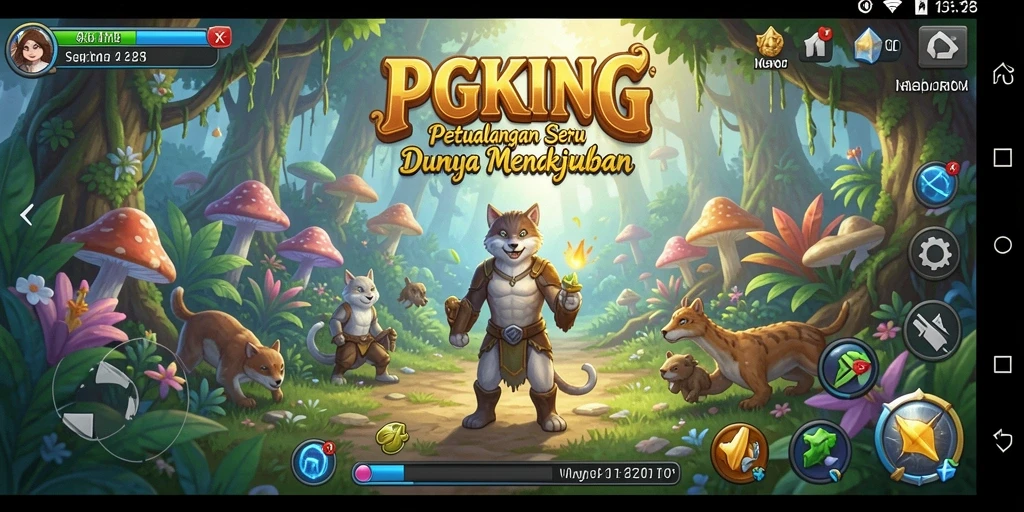 Tampilan gameplay PGKING yang menakjubkan dan penuh petualangan.