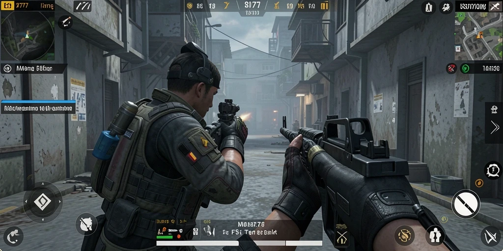 Tangkapan layar utama dari gameplay menegangkan SIA777.