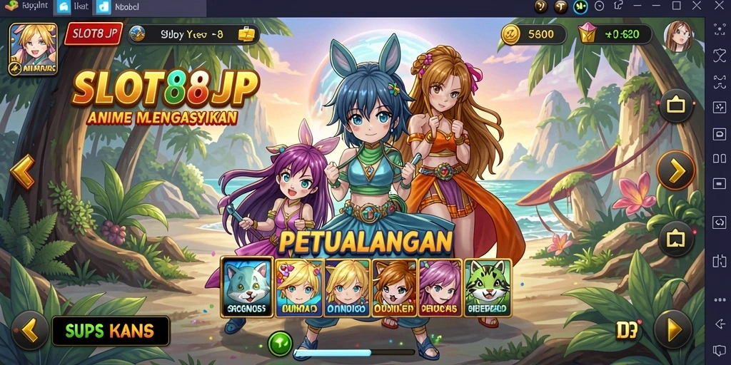 Screenshot yang menampilkan aksi seru dalam dunia Anime SLOT88JP.
