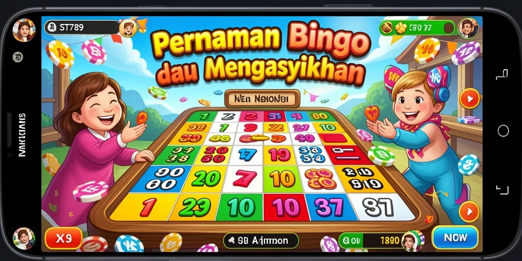 Tampilan gameplay ST789 yang menawan dengan suasana Bingo yang seru.