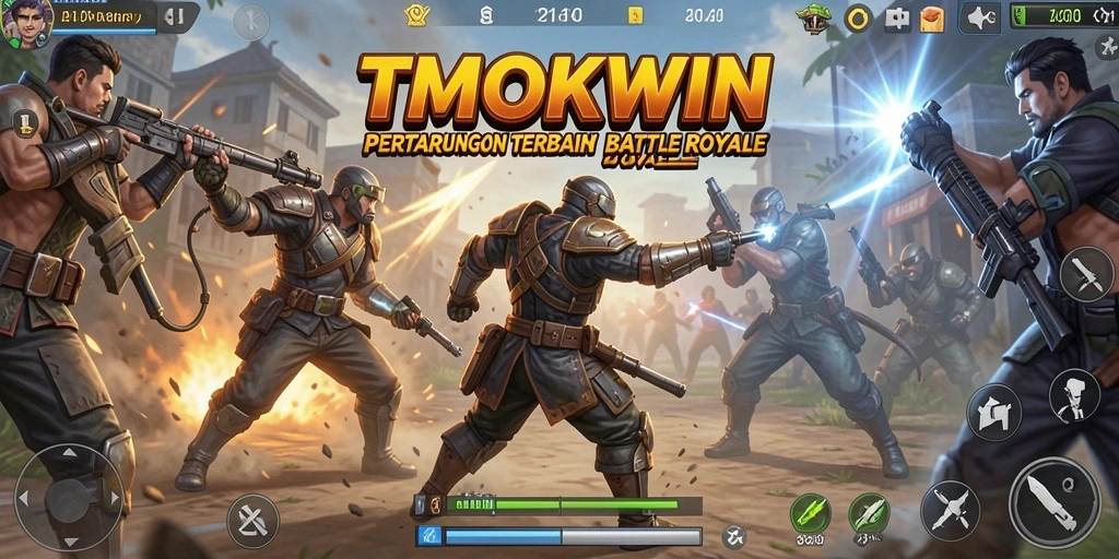 Tampilan utama gameplay TMOKWIN yang mendebarkan dan penuh aksi.