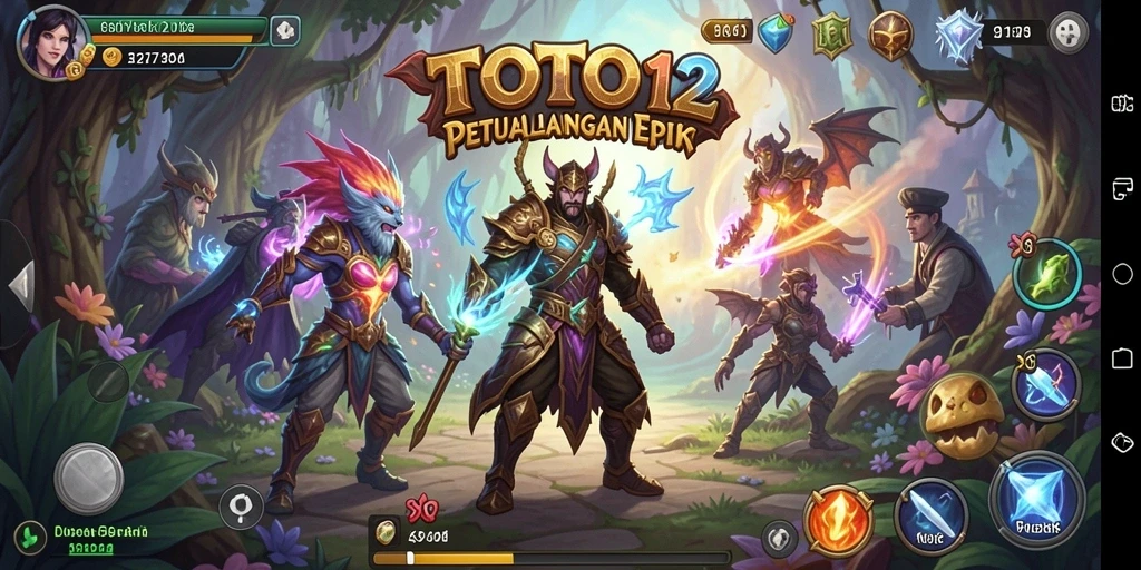 Gameplay seru di TOTO12 dengan pertempuran RPG yang mendebarkan.