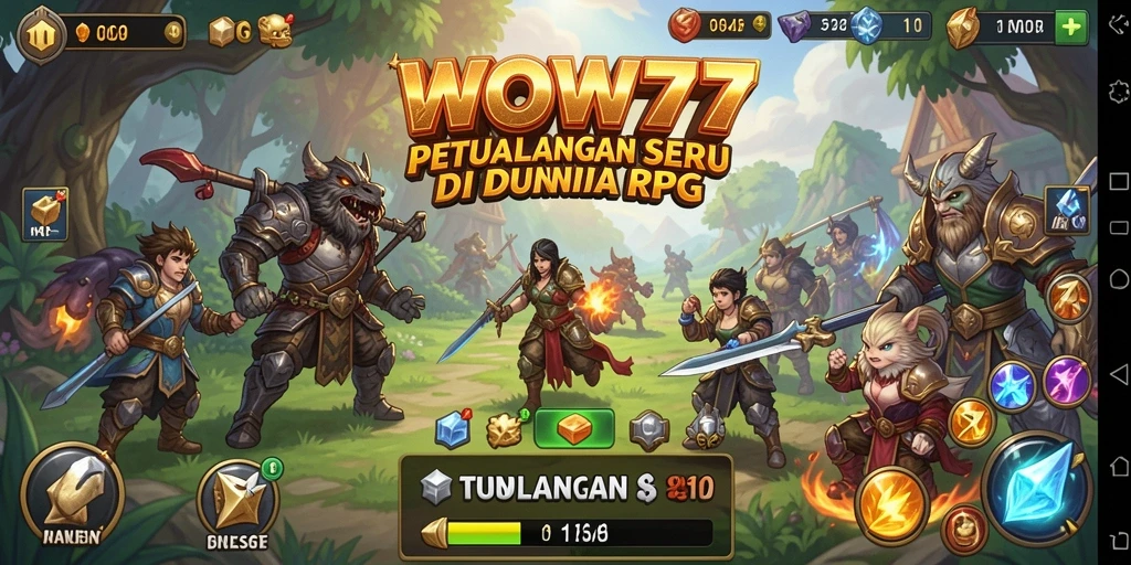 Tampilan gameplay seru dan menegangkan di dunia RPG.
