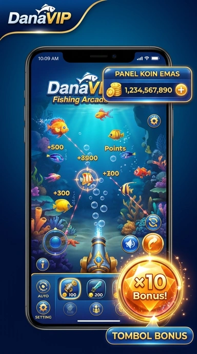 Tampilan aplikasi danavip yang menarik dan informatif.